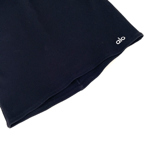 Alo Goddess Ribbed Short Sleeve Dress - Picture 9 of 11